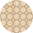 thumbnail image 1 of Ahgly Company Indoor Square Patterned Peru Brown Area Rugs, 3' Square, 1 of 6
