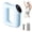 Blue, variant on Portable deep vibration massager, fascia ring for belly, multi-mode muscle relief tool.