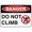 Warning Sign 3, variant on Danger DO NOT Enter This Area Sign - 8"x12" OSHA Safety Wall Art Poster Plaque for Home Farm Store Garage Club Bar Kitchen Pub
