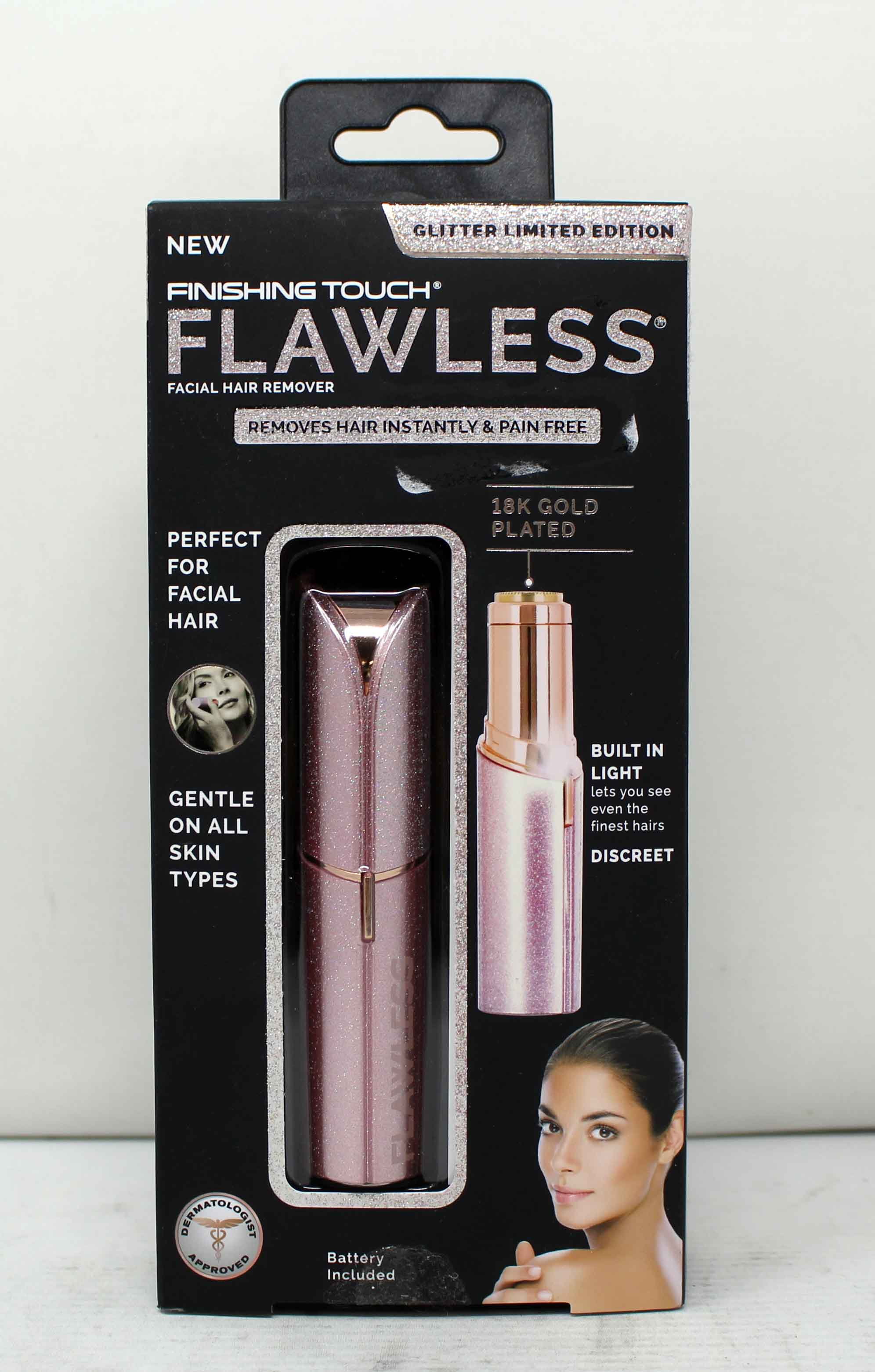 Finishing Touch Flawless Glitter Womens Facial Hair Remover 1 Count