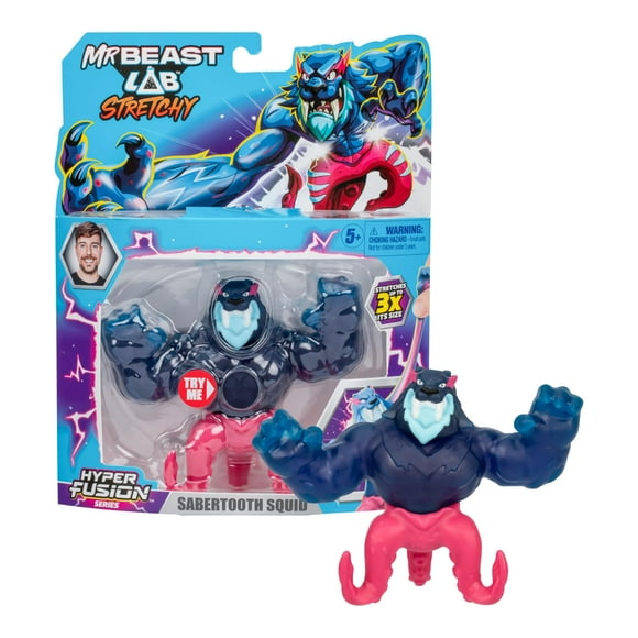 Figura MRBEAST LAB Hyper Fusion Stretchy Hero Sabertooth Calamar