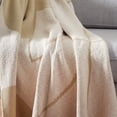 thumbnail image 3 of SAFAVIEH Cleon Contemporary Ivory/Beige Abstract Cotton Throw, 50" x 60", 3 of 6