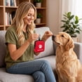 thumbnail image 4 of Portable Dog Treat Pouch, Mini Dog Training Treat Bag with Carabiner Clip, Waterproof Small Puppy Snack Storage Pouch for Walking Hiking Outdoor Training, 4 of 5