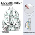 thumbnail image 5 of Tropical Pineapple Lover's Backpack - Waterproof Commuter Bag with Ergonomic Padded Shoulder Straps, 5 of 6