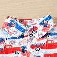 thumbnail image 3 of Camisa Baby Boys solapa manga corta + pantalones cortos 4 de julio Top Shorts 2 piezas conjuntos (azul 4t) Cgtredaw Azul T 3-4 años Única para Niño, 3 of 9