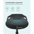 thumbnail image 4 of Silla de escritorio de pie SONGMICS ajustable ergonómica negra, 4 of 7