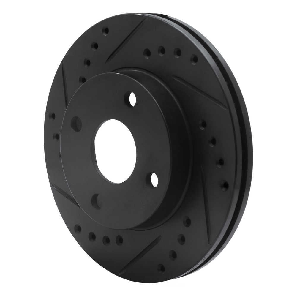 Dynamic Friction Company 633-54001L DFC Brake Rotor - Drilled And Slotted - Black