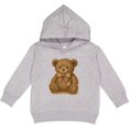 thumbnail image 2 of Inktastic Vintage Teddy Bear with Patch Toddler Hoodie, 2 of 4