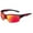 Matte Red | Red Mirror, variant on Xagger Half Frame Polarized Sports Sunglasses for Men Women UV400 Wrap Around Baseball Running Cycling Glasses