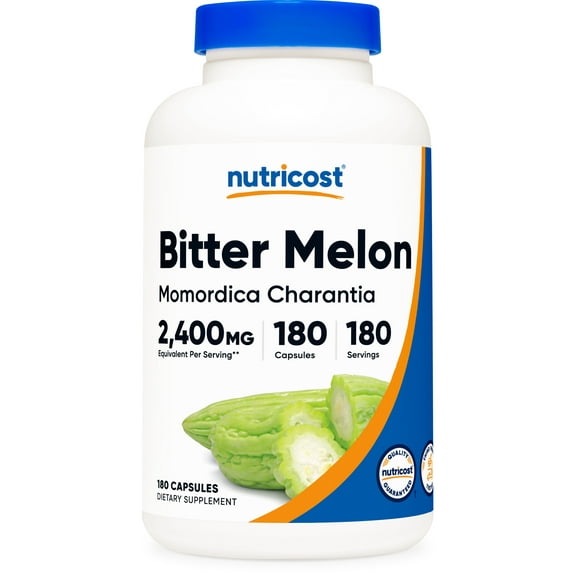 Nutricost Bitter Melon Supplement 600mg, 180 Capsules