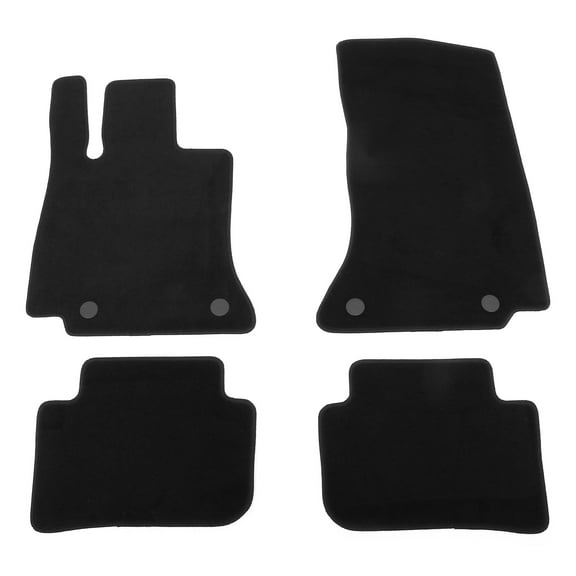 Ikon Motorsports Floor Mats Fits 2024-2025 Benz CLE300 CLE450 CLE53 AMG Coupe, Black Nylon OEM Fitment Style Front & Rear Anti-slip Carpets 4PCS