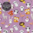 thumbnail image 5 of Shower Curtain, Lovely animals Waterproof Fabric Plastic Shower Curtain, Drying Fast Bathroom Curtain with 9 Buttonholes, Ruffle Shower Curtain 60x72in, 5 of 8