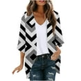 thumbnail image 3 of Sokhug Kimonos for Women Floral Short Sleeve Cardigan Summer Casual Loose Open Front Beach Cover Up Chiffon Resort Wear, 3 of 5