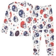 thumbnail image 2 of FORMRS Long Sleeve Top and Pants Pajama Set for Niños 2-Piece Sleepwear, Sizes 18M-8Y, Star Spangled Helmets, 2 of 6