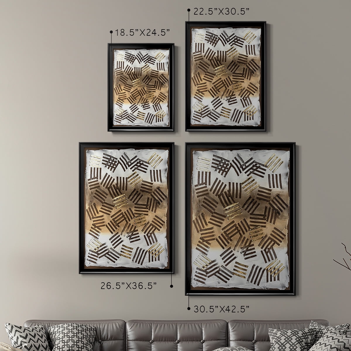 Raffia Palm II Premium Framed Print, in Gold, Black, or Silver - Ready to Hang