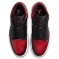 thumbnail image 5 of Ni - ke Air Jordan 1 Low 'Alternate Bred Toe' Black Gym Red Men's Shoes | 553558-066, 5 of 5