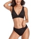thumbnail image 1 of Traje de baño con cuello en V, trajes de baño para mujer, traje de baño con dos tiras anchas, traje de baño triangular de banda ancha, respuesta rápida, 1 of 6