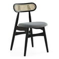 thumbnail image 3 of Manhattan Comfort Colbert 18.11" Wood Dining Chair in Black/Gray (Set of 2), 3 of 5