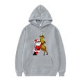thumbnail image 5 of CONZONE Christmas Men's Hoodies Xmas Santa Claus Hoodie for Men Graphic Long Sleeve Pullover Hooded Sweatshirt Soft Fall Winter Sweatshirts With Pocket, 5 of 5
