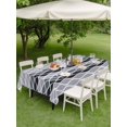 thumbnail image 4 of Outdoor Tablecloth with Umbrella Hole for Patio/Picnic/Party/Camping, Ombre Grey Waterproof Table Cloth Rectangle Table Cover Washable, Modern Abstract Waves Morocco Striped (52"x 70"), 4 of 8
