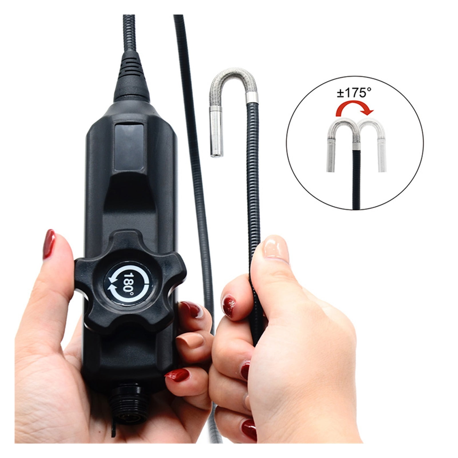 Digital Borescope 2.7 inch inch LCD Screen Endoscope Camera with 180 Degree Articulating 6 mm Diameter Probe Snake Tube Camera ,Various Applicable