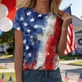thumbnail image 2 of Leey-World 4th Of July Shirt Plus Size 250 Years America Anniversary 250th Independence Day Freedom T-Shirt(Blue,M), 2 of 7