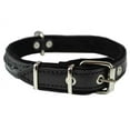 thumbnail image 2 of High Quality Genuine Leather Braided Dog Collar, Black 1" Wide. Fits 14"-18" Neck., 2 of 3