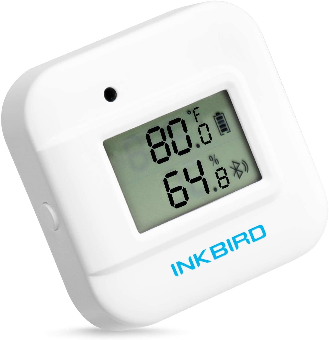Inkbird Smart Thermometer Temperature and Humidity Monitor Hygrometer  Indoor, Free APP for iOS and Android, IBS-TH2 Plus Version Supports  External Temperature Probe and Digital Display 