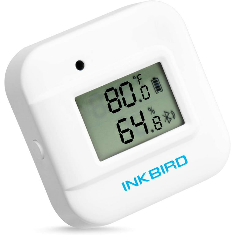 INKBIRD WiFi Thermometer Hygrometer, Indoor Temperature Sensor IBS-TH3-PLUS  with Electronic Display, Humidity Monitor with App Alert 1 Year Data