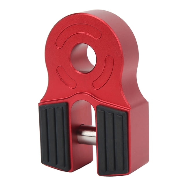 Winch Shackle Mount, Flat Towing Hook Mount Iron Pin High Strength 30000Lbs Loading For Pickup For UTV Red