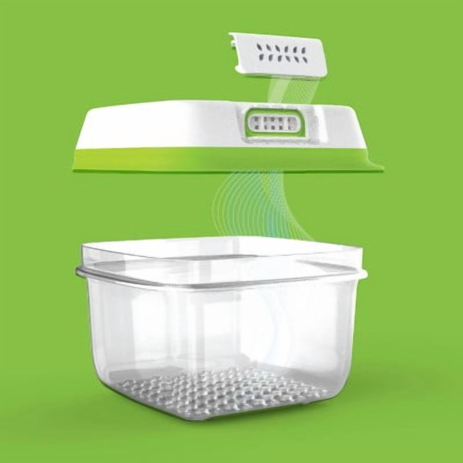 Freshworks 6pc Set: Produce Saver Food Storage Containers, Dishwasher-Safe, Clear Plastic, 3 Containers with Lids