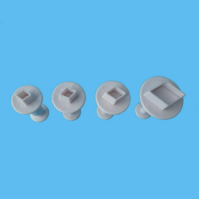 yingyy 4pcs Single Rhombus Pattern Plastic Biscuits Cutting Dies Spring spring plastic cake molds Cake Baking Utensils Molds Mould