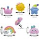 thumbnail image 2 of 20 chinchetas decorativas con diseño de nube de sol y arcoíris, chinchetas decorativas para notas de papel, chinchetas para mapas, chinchetas adecuadas para tablones de anuncios, paredes de fotos y s, 2 of 5