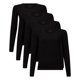 thumbnail image 1 of Bamboo basics Camiseta de mujer, pack de 4 - LARA Manga de tronco, chaleco, cuello redondo, uni Negro L (Large), 1 of 4