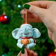 thumbnail image 6 of LanSuare Christmas Hanging Ornament, Acrylic Mini Cute Character Pendant, Suitable for Xmas Tree, Holiday Party, Indoor Outdoor Hanging Decoration, 6 of 7