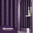 thumbnail image 3 of Cortinas opacas Deconovo con estampado de diamantes plateados, aislantes térmicos, con ojales, color morado real/diamante, 42 x 63 pulgadas, para sala de estar, 3 of 7