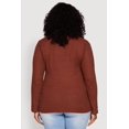 thumbnail image 5 of Women's Plus Size Long Sleeve V Neck Tee, 5 of 5