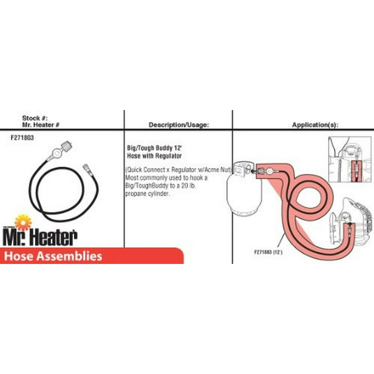 Diagram Mister Heater Big Buddy Heater 12 Foot Propane Heater
