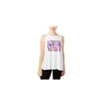 thumbnail image 1 of Jessica Simpson Womens The Warm Up Tank Top, White, Juniors, Small, 1 of 1