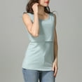 thumbnail image 5 of gakvbuo Breastfeeding Nursing Tops For Women Maternity Shirts Sleeveless Comfy Pumping Tank Top Tee Pregnancy Vest Tops T-Shirt, 5 of 5