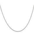 thumbnail image 2 of Auriga Fine Jewelry 14K White Gold 1mm Singapore Chain Necklace for Women 14", 2 of 6