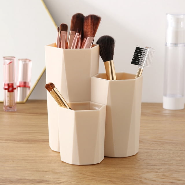 onlyliua Liquidación Caja de Almacenamiento, Portalápices, Almacenamiento de Escritorio, Organizador de Brochas de Maquillaje.