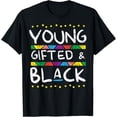thumbnail image 2 of 100% Cotton Unisex Young Gifted Black History Month African Pride Men Women Kid T-Shirt, 2 of 5