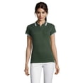 thumbnail image 2 of SOLS Womens Pasadena Tipped Short Sleeve Pique Polo Shirt, 2 of 5