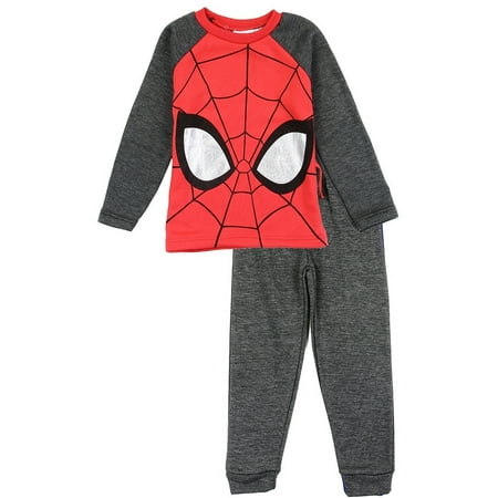 

Marvel Little Boys Spiderman 2 Piece Fleece Pants Set Red/Charcoal (2T)