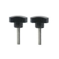 thumbnail image 1 of Pack Of 2 M6 X 30Mm Star Shaped Plastic Triangular Head Screws Black Male Thread, 1 of 4