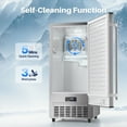 thumbnail image 6 of Coolake 15 Inch 80lbs/Day Built-in Ice Maker, Stainless Steel Undercounter Ice Machine, 25lbs Storage, 6 of 6