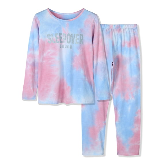 Beezizac Girls Sleepover Matching Pajamas Size 10-100% Cotton Long Sleeve Tween Kids Jammies Set PJS