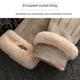 thumbnail image 5 of Guantes cálidos de terciopelo grueso para mujer, estilo coreano, bonitos guantes de invierno de lana para conducir y ciclismo con pantalla táctil de cachemira, 5 of 6