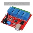 thumbnail image 1 of USB Commutateur Module Contrôleur P Relais Lecteur Expansion Board4 Canal 24V Ordinateur Intelligent 4 Canaux Carte, 1 of 8